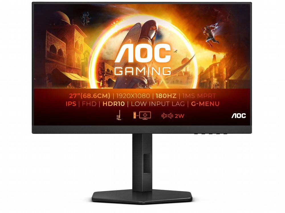 AOC 27G4X 27" | 1920 x 1080 Full HD IPS | 180Hz | Gaming Monitor