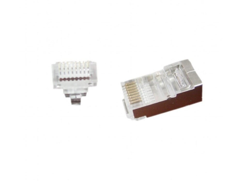 Gembird LC-PTF-01/50 | RJ45 8P8C | Netwerkconnectoren | Doorsteek | 50 stuks | Transparant