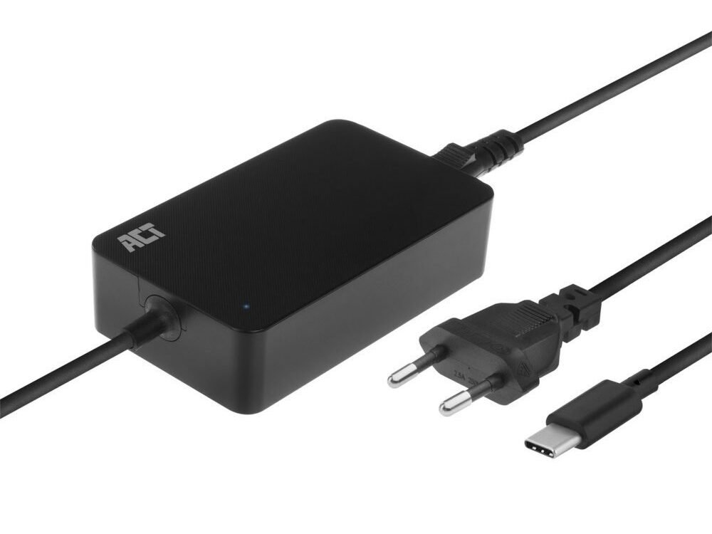 ACT AC2005 | Universele USB-C Notebook Lader | 65 Watt PDP | 2,75 Meter