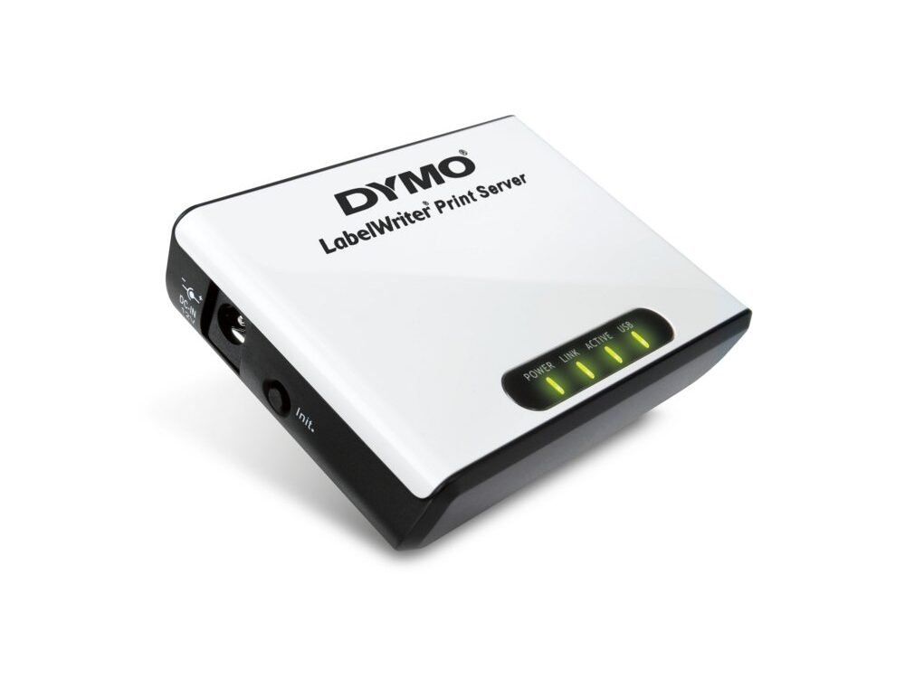DYMO Print Server | 1x Ethernet | 100 Mbps | Voor netwerkprinterdeling | Compact ontwerp