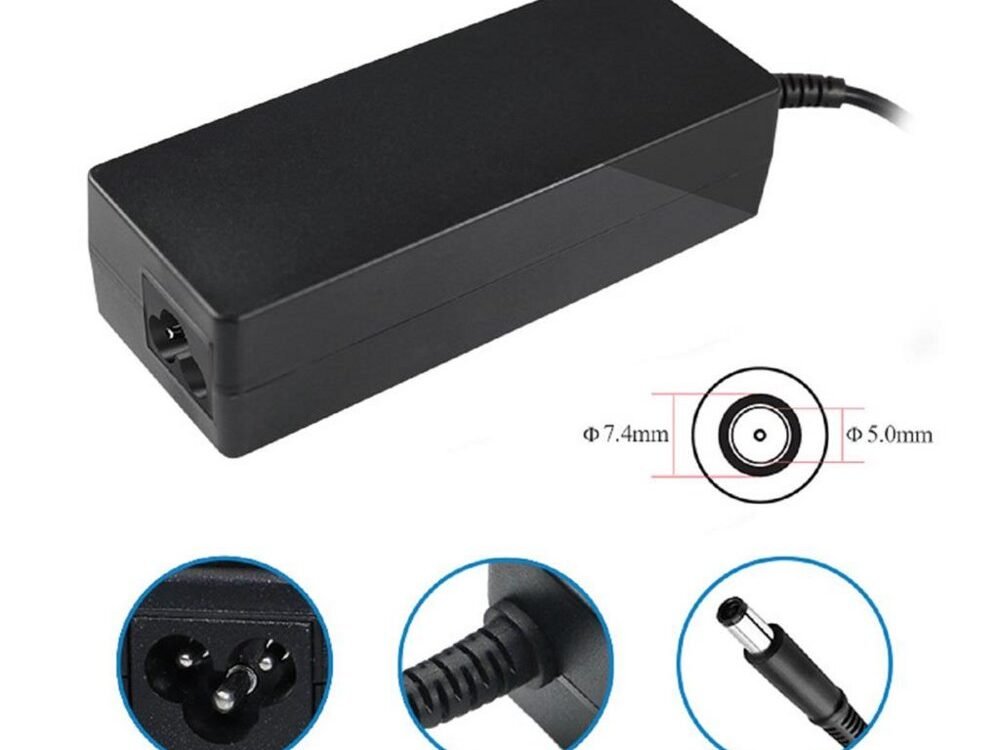 Voor Dell 90W Notebookadapter | 19.5V | Center pin | Zwart