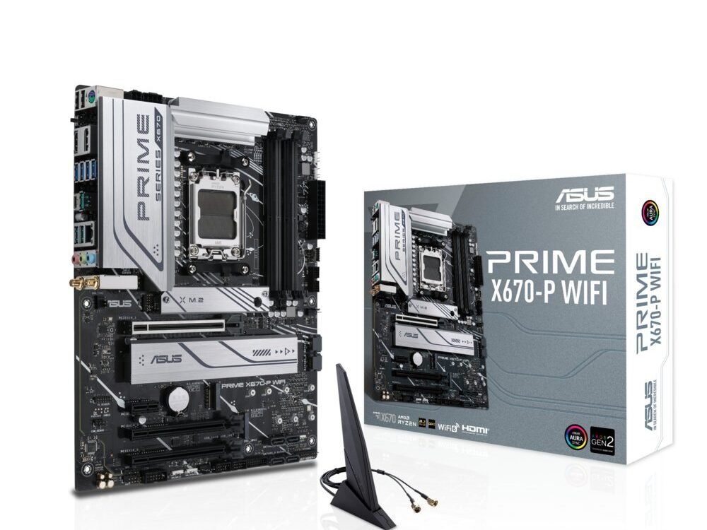 ASUS PRIME X670-P WIFI | Socket AM5 | AMD X670 | 4xDDR5 | ATX | Moederbord