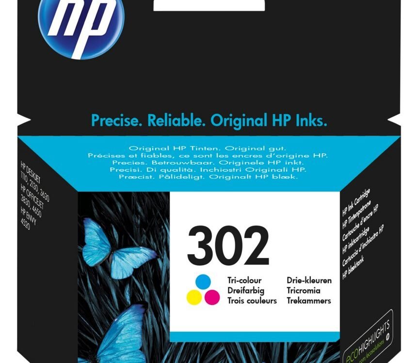 HP 302 | Originele Cyaan/Magenta/Geel Inktcartridge | 1 Stuk