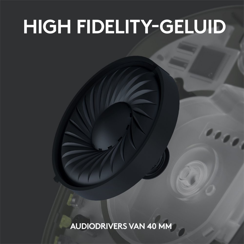 Logitech G435 Wireless Gaming Headset | Bluetooth & Lightspeed | Hoofdband | Zwart - Afbeelding 10