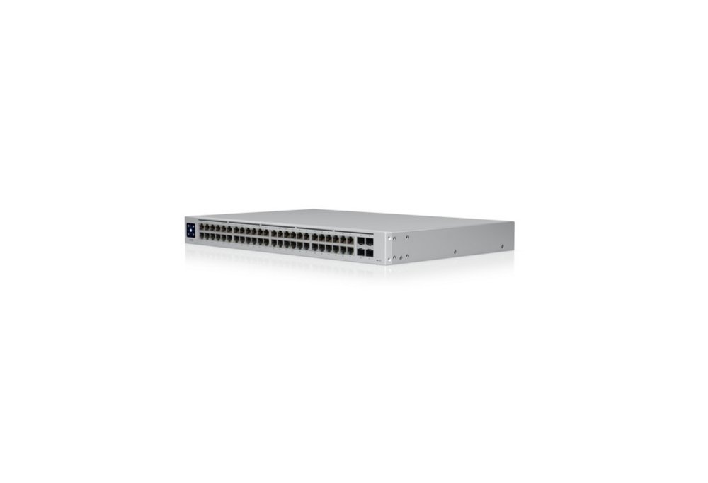 Ubiquiti UniFi USW-48-POE | Managed L2 Switch | 48-poorts Gigabit Ethernet | PoE | 1U Rackmount | Roestvrijstaal