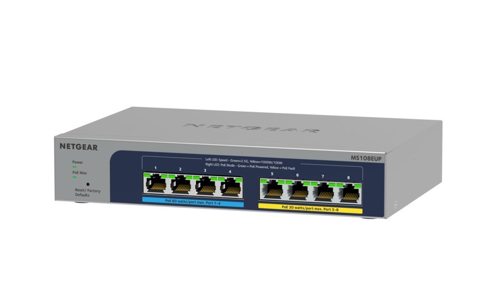 NETGEAR Ultra60 PoE++ Plus Switch | 8 Poorten | Multi-Gigabit (2.5G) Ethernet - Afbeelding 3