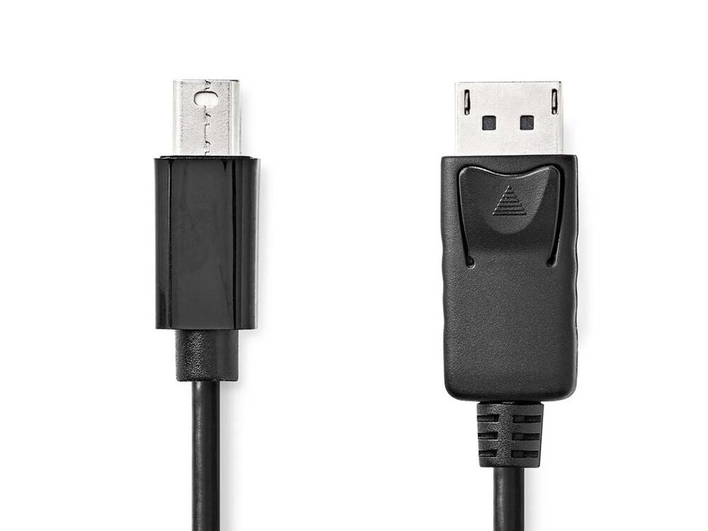 Nedis CCGL37400BK20 | Mini DisplayPort-naar-DisplayPort kabel | 2 m | Mini DisplayPort Male naar DisplayPort Male | Tot 4K@60Hz | Zwart