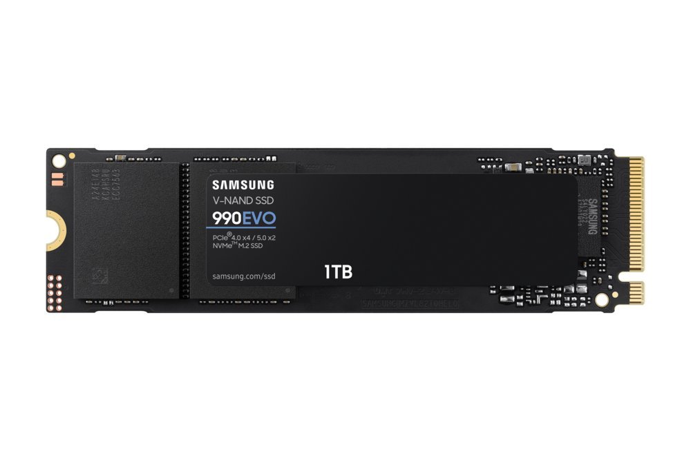 Samsung 990 EVO | 1TB NVMe SSD | M.2 Gen4 | 5.000 MB/s Lezen | 4.200 MB/s Schrijven