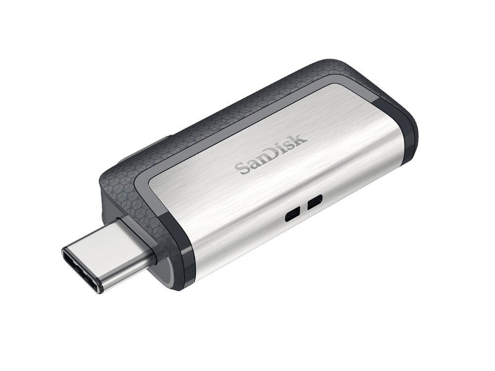 SanDisk Ultra Dual Drive USB Type-C | 128GB USB Flash Drive | USB Type-A / USB Type-C 3.2 Gen 1 (3.1 Gen 1) | Zwart, Zilver