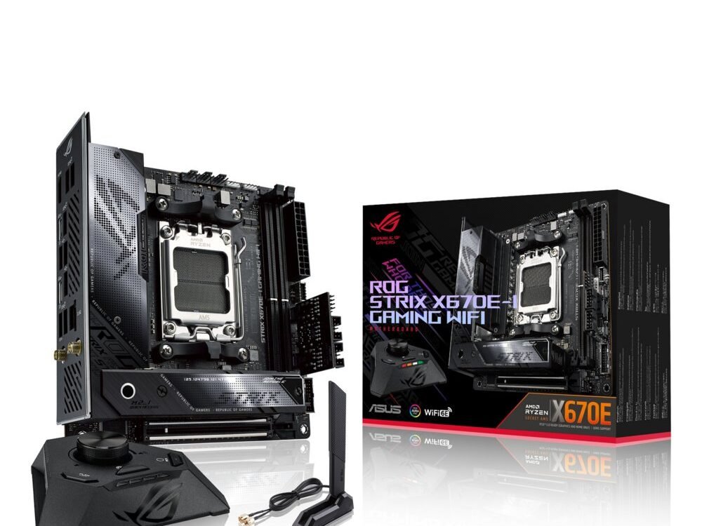 ASUS ROG STRIX X670E-I GAMING WIFI | Socket AM5 | AMD X670 | 2xDDR5 | Mini-ITX | Moederbord