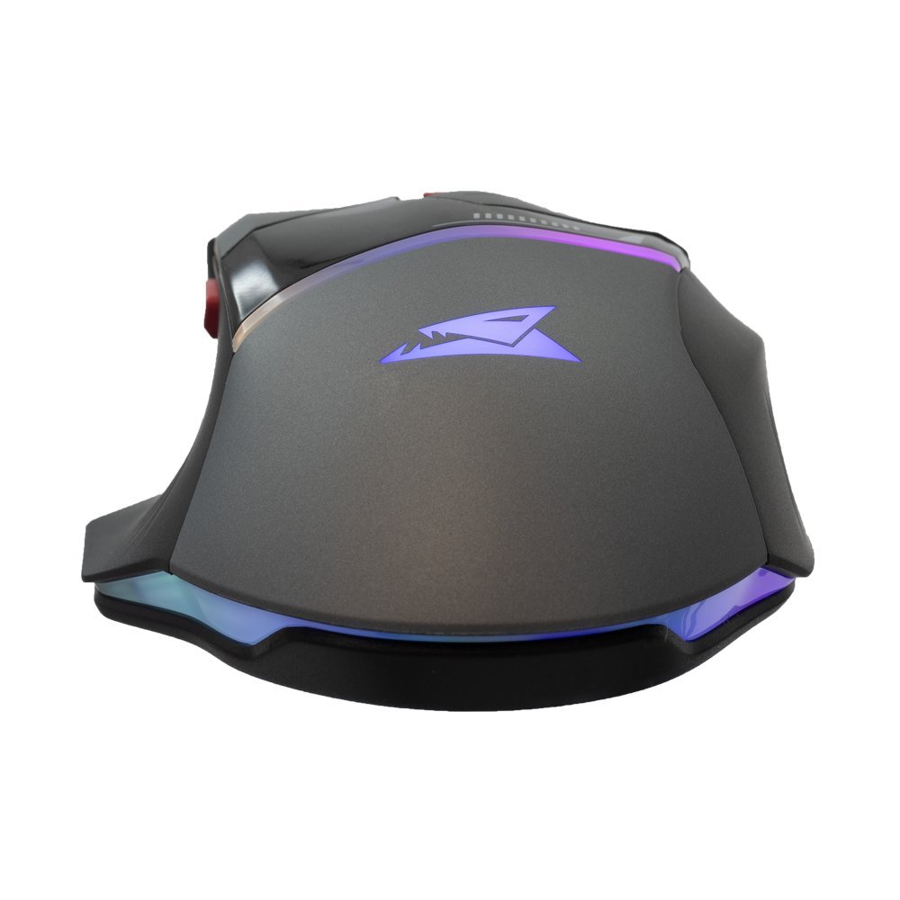 Baracuda MANTA RGB | Bekabelde Gaming Muis | Rechtshandig | USB-A | 12800 DPI | Grijs - Afbeelding 6