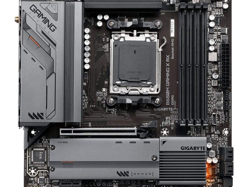 Gigabyte B650M GAMING X AX (rev. 1.x) | Socket AM5 | AMD B650 | 4xDDR5 | Micro-ATX | Moederbord