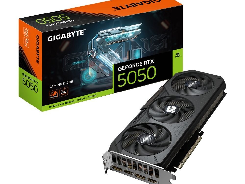 GIGABYTE GeForce RTX 5050 GAMING OC | 8GB GDDR6 | DLSS 4 | Videokaart | Nvidia GPU
