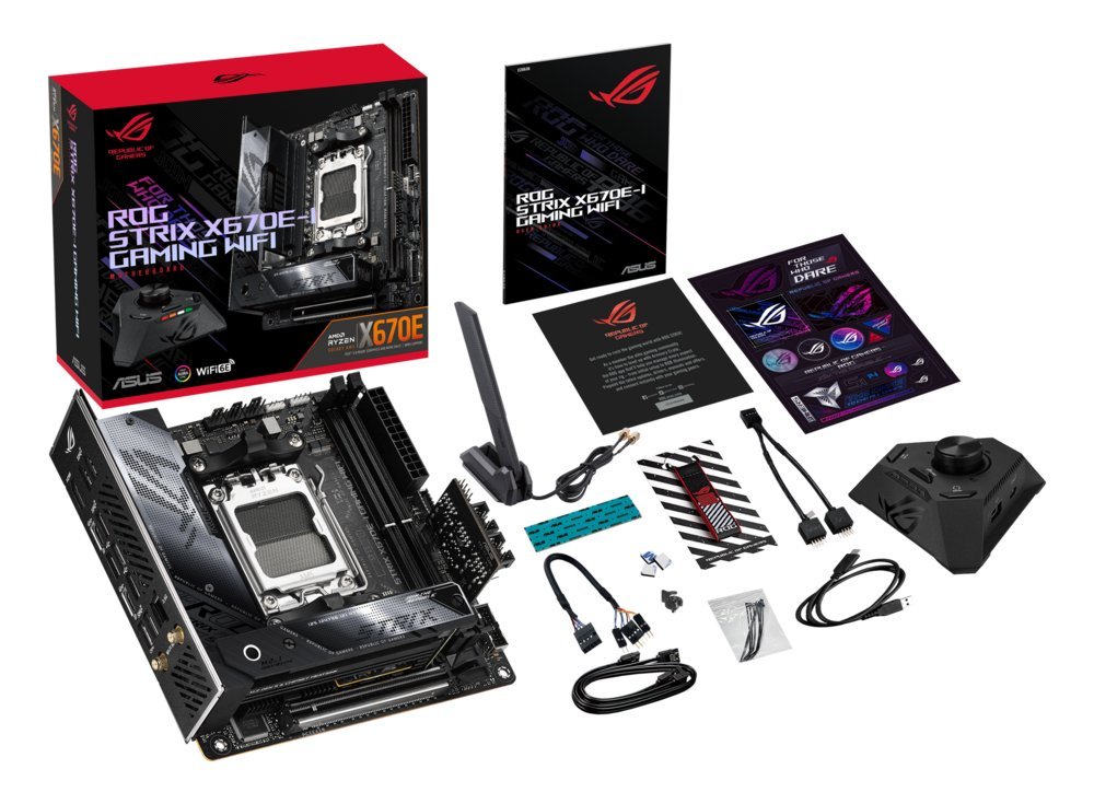 ASUS ROG STRIX X670E-I GAMING WIFI | Socket AM5 | AMD X670 | 2xDDR5 | Mini-ITX | Moederbord - Afbeelding 3