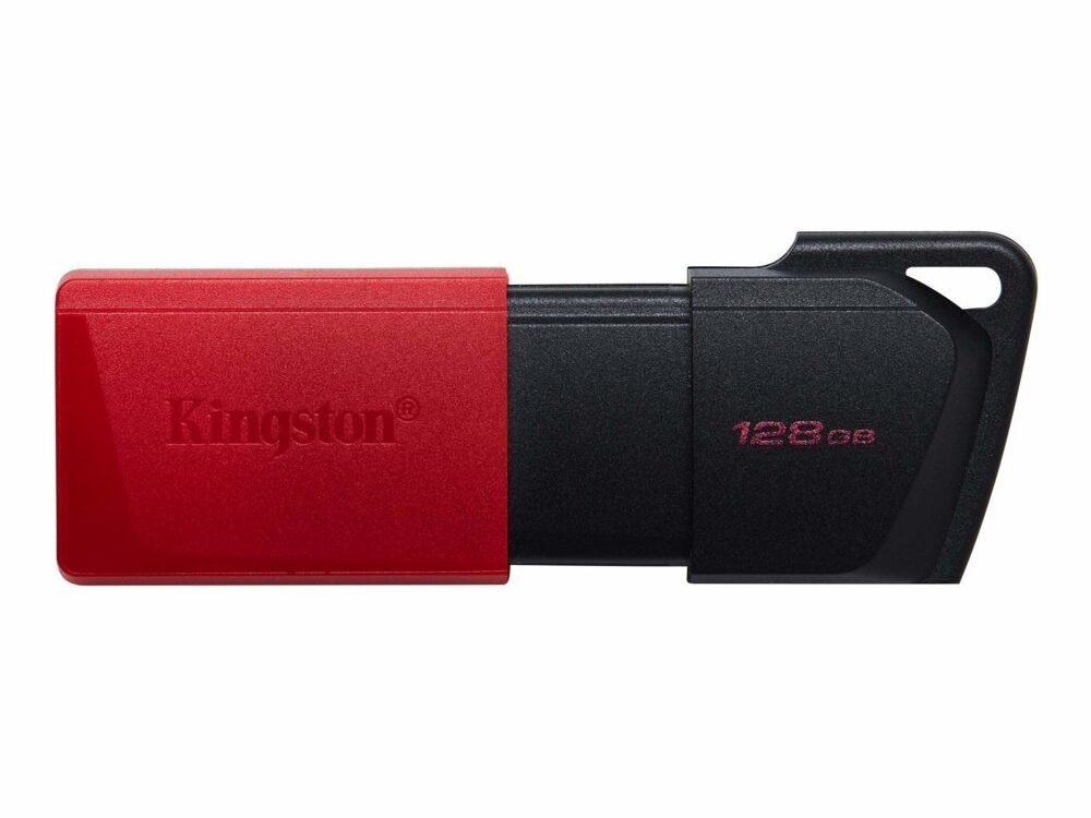 Kingston DataTraveler Exodia M | 128GB USB-A 3.2 Flash Drive | Zwart/Rood