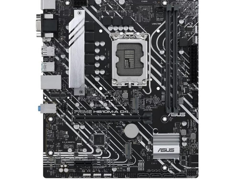 ASUS PRIME H610M-A D4-CSM | Socket LGA 1700 | Intel H610 | 2xDDR4 | Micro-ATX | Moederbord