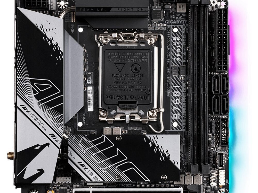 Gigabyte B760I AORUS PRO DDR4 | Socket LGA 1700 | Intel B760 | 4xDDR4 | Mini-ITX | Moederbord