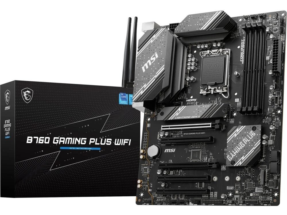 MSI B760 GAMING PLUS WIFI | Socket LGA 1700 | Intel B760 | 4xDDR5 | ATX | Moederbord