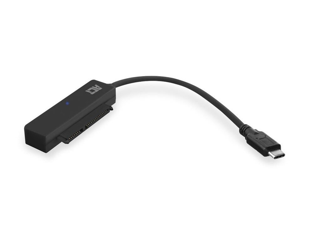 ACT kabel-tussenstuk | USB-C naar SATA 7-pin + 15-pin | Zwart | AC1525