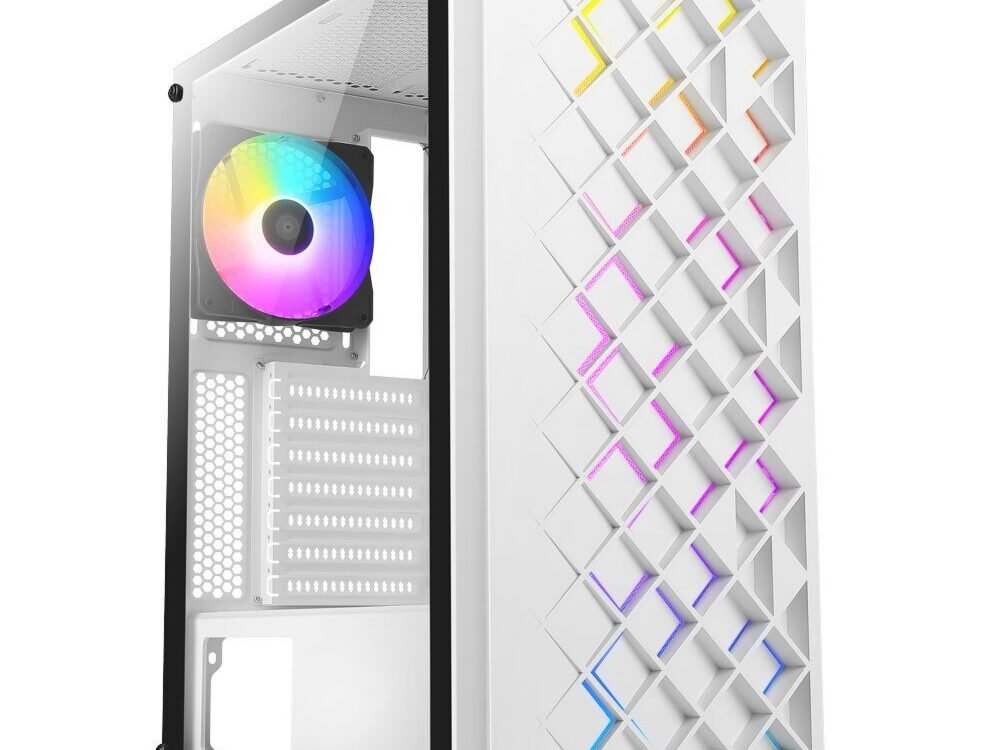 Azza Spectra RGB | Midi Tower Case | Wit