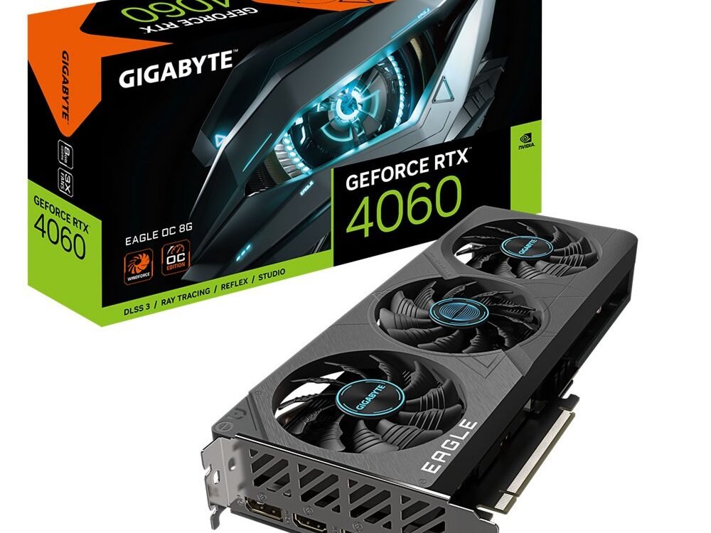 Gigabyte EAGLE GeForce RTX 4060 OC | 8GB GDDR6 | Videokaart | GPU | Nvidia