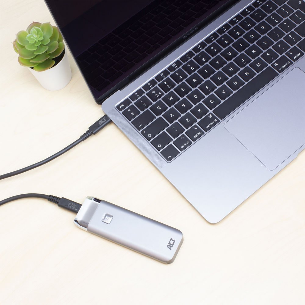 ACT AC7451 | USB4 Gen 3x2 Kabel | USB-C naar USB-C | 0.8m | Zwart - Afbeelding 5