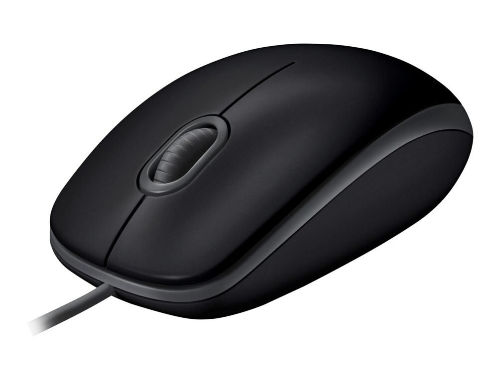 Logitech B110 Silent | Bekabelde Muis | Links- en Rechtshandig | USB-A | 1000 DPI | Zwart