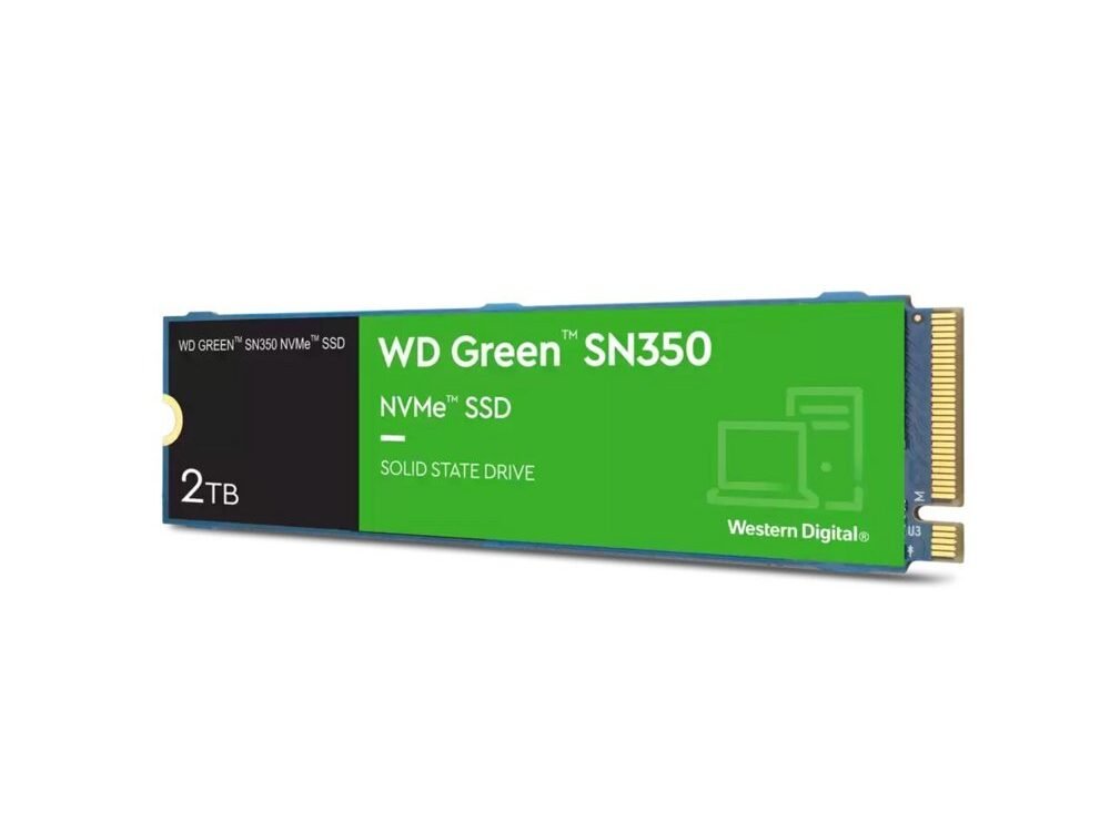 Western Digital Green SN350 | 2TB NVMe SSD | M.2 Gen3 | 3.200MB/s Lezen | 3.000MB/s Schrijven