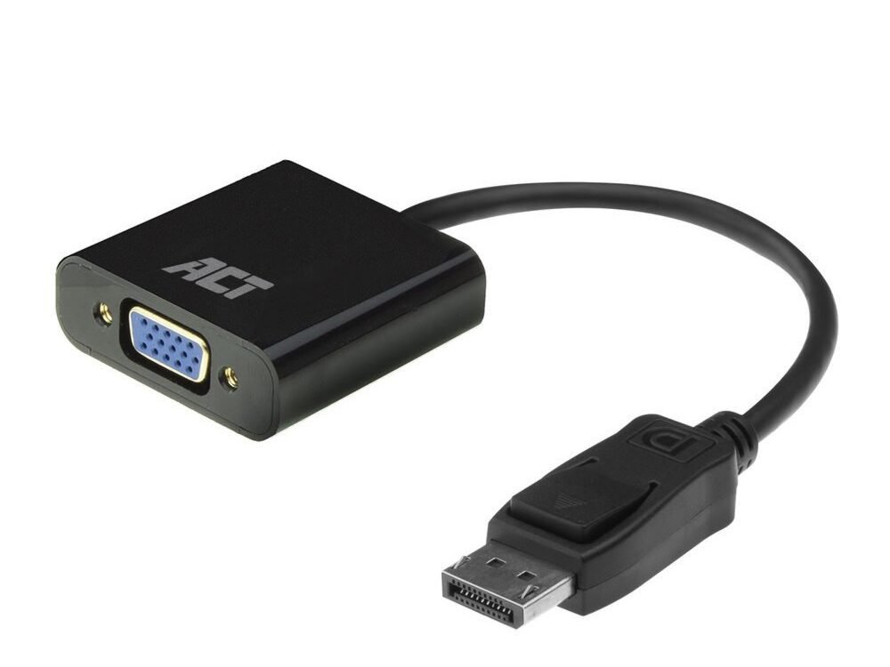 ACT AC7515 DisplayPort naar VGA Adapter | Female | Zip Bag