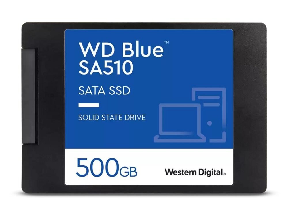 Western Digital Blue SA510 | 500GB SATA SSD | 2.5'' | 560MB/s Lezen | 510MB/s Schrijven