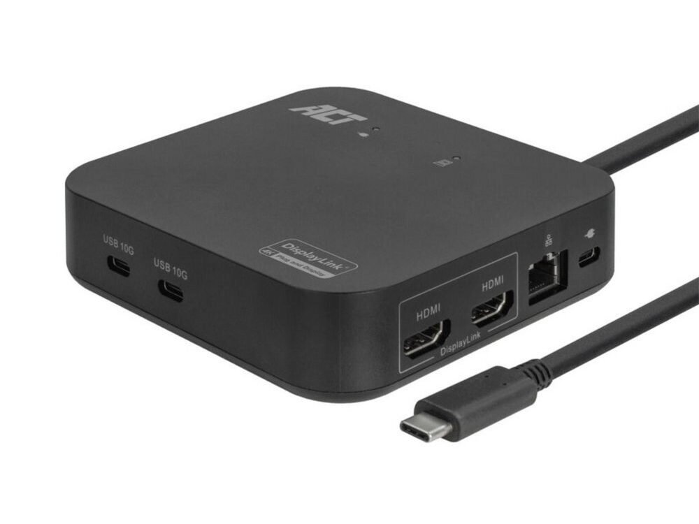 ACT AC7150 | Docking Station | USB-C | Zwart