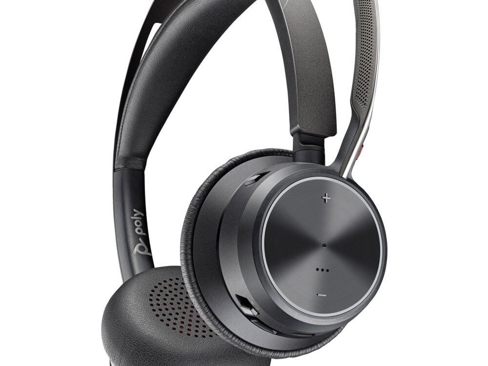 HP Poly Voyager Focus 2 UC Stereo | Bluetooth Headset | USB-C (met USB-A Adapter) | Zwart