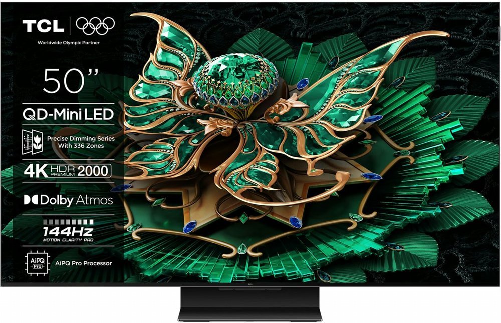 TCL 50Q7C | 50" 4K Ultra HD QD-MiniLED | 120Hz | Google TV | Dolby Vision | HDMI 2.1 | Smart TV