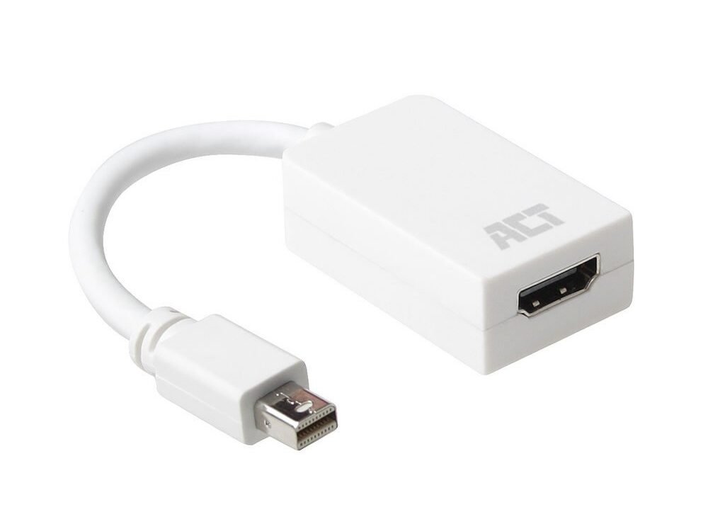ACT AC7525 | Mini DisplayPort naar HDMI Adapter | 0,15 m | Wit