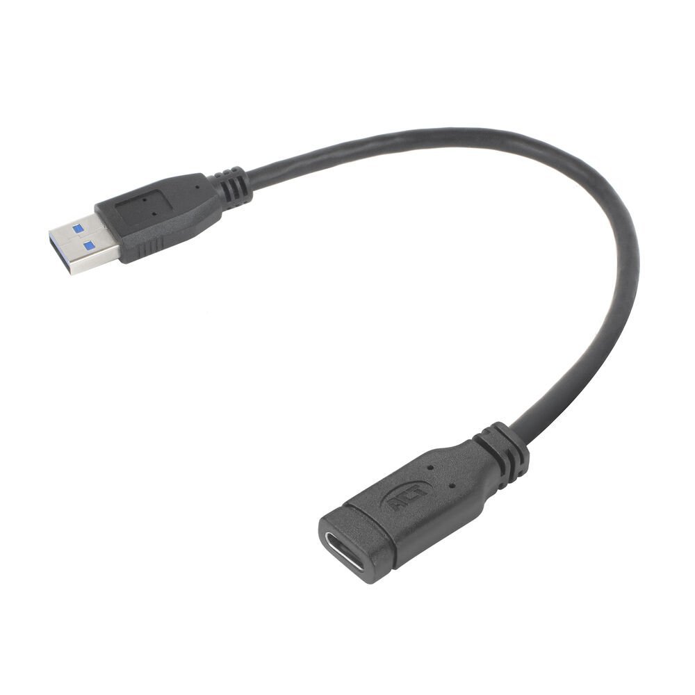 ACT Adapterkabel | USB Type-A (Male) naar USB Type-C (Female) | 0,2 meter