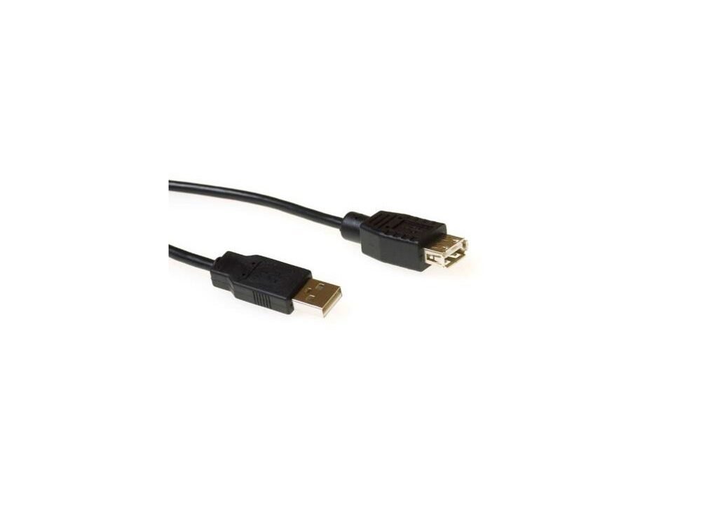 ACT | USB 2.0 Verlengkabel | USB-A Male naar USB-A Female | Zwart
