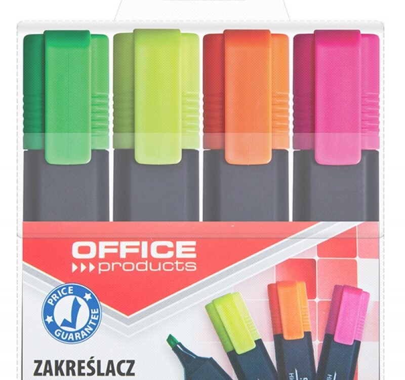 Markeerstift, 4 kleuren