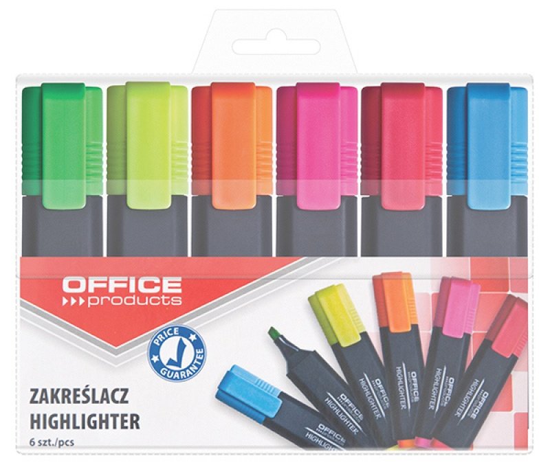 Markeerstift, 6 kleuren