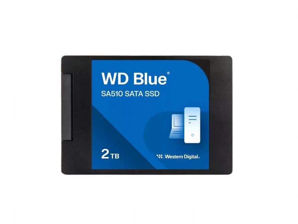 Western Digital Blue SA510 | 2TB SATA SSD | 2.5'' | 560MB/s Lezen | 520MB/s Schrijven
