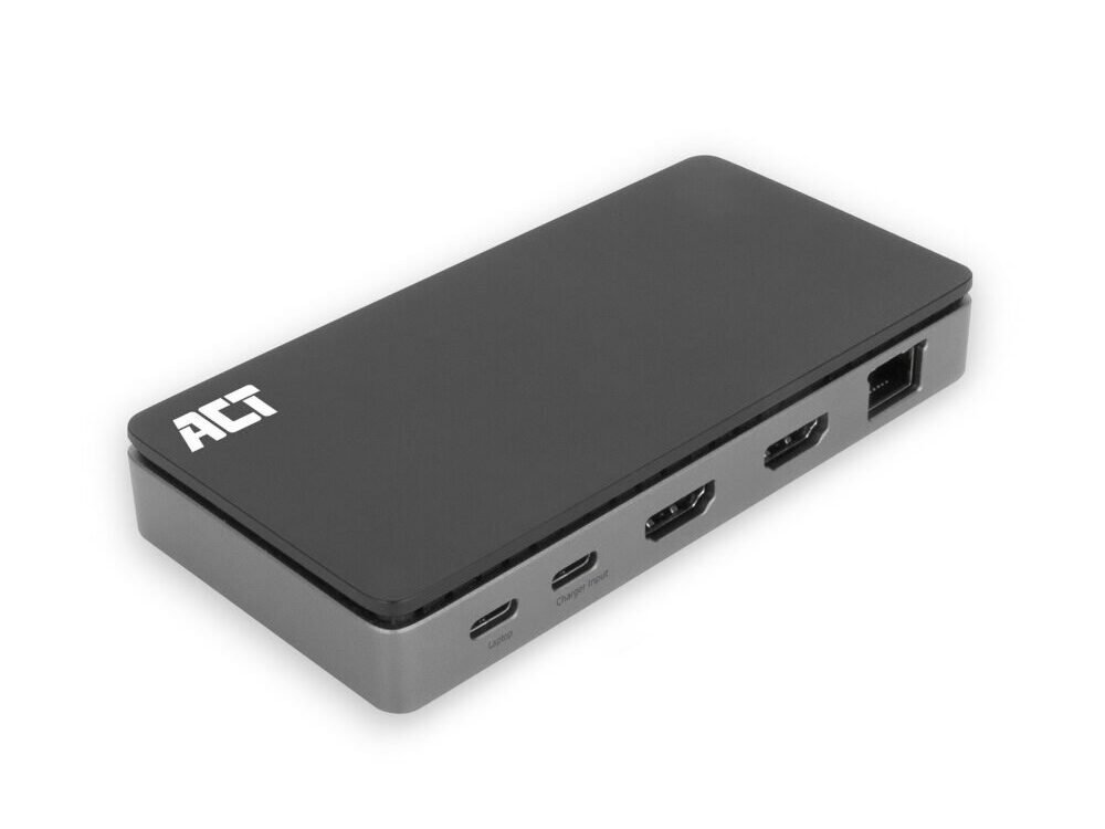 ACT AC7093 | USB-C 4K Docking Station | 2x HDMI + Ethernet + USB-C/USB-A + PD | 1m Kabel