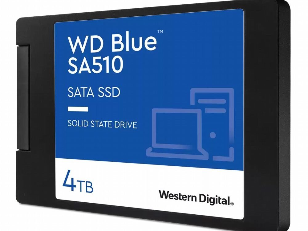 Western Digital Blue SA510 | 4TB SATA SSD | 2.5'' | 560MB/s Lezen | 520MB/s Schrijven