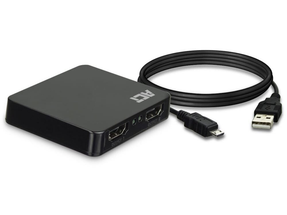 ACT AC7835 | 1x2 HDMI 1.4 Splitter | 4K @30Hz | HDCP 1.4 | USB-gevoed