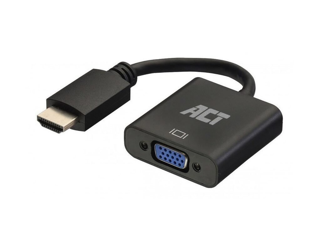 ACT AC7535 | HDMI naar VGA Adapter | 0,23 m | Zwart