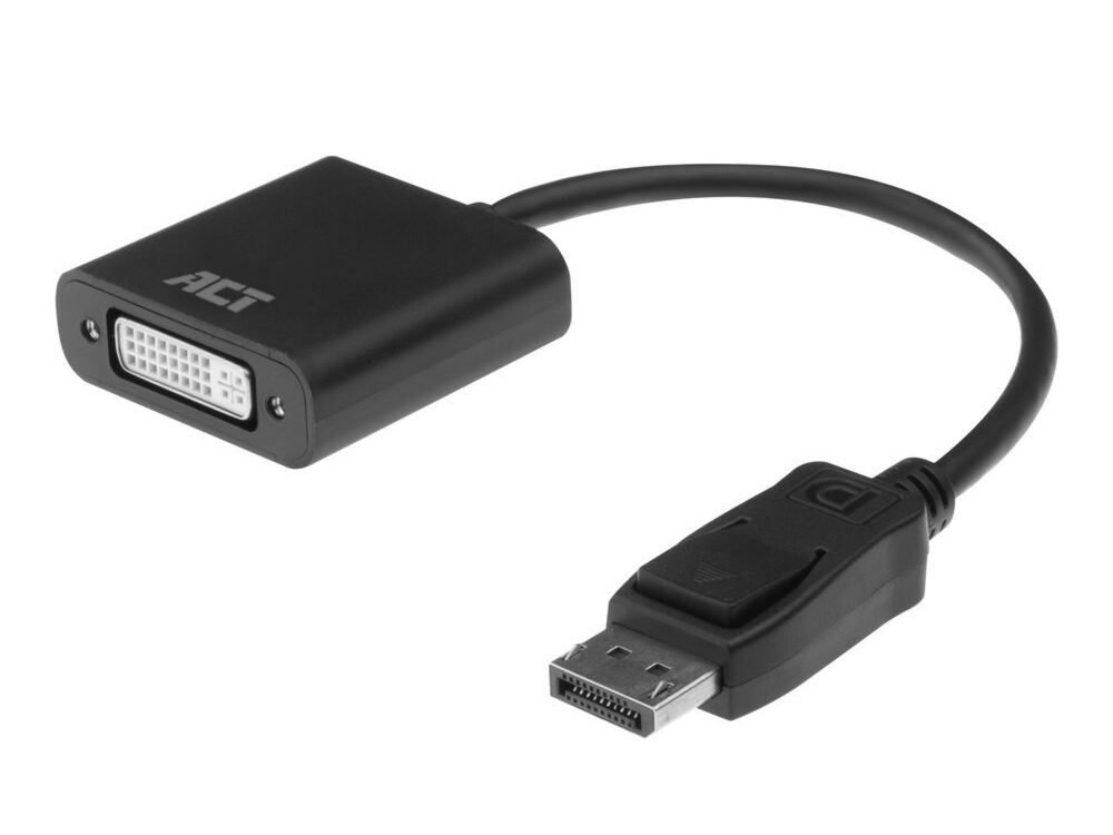 ACT AC7510 | DisplayPort naar DVI-D Adapter | 0,15 m | Zwart