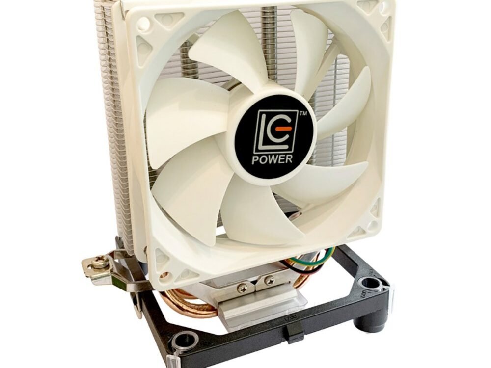 LC-Power LC-CC-95 koelsysteem voor computers Processor Koeler 9,2 cm Zilver, Wit