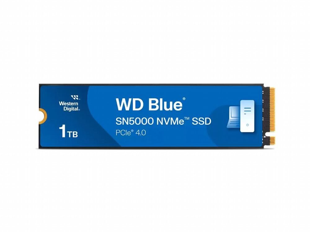 Western Digital Blue SN5000 | 1TB NVMe SSD | M.2 | Gen4 | 5.150MB/s Lezen | 4.900MB/s Schrijven
