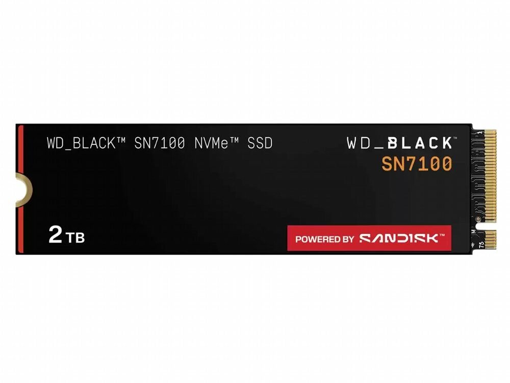 WD Black WDS200T | 2TB NVMe SSD | PCIe 4.0 x4 | M.2 | Tot 7.000 MB/s