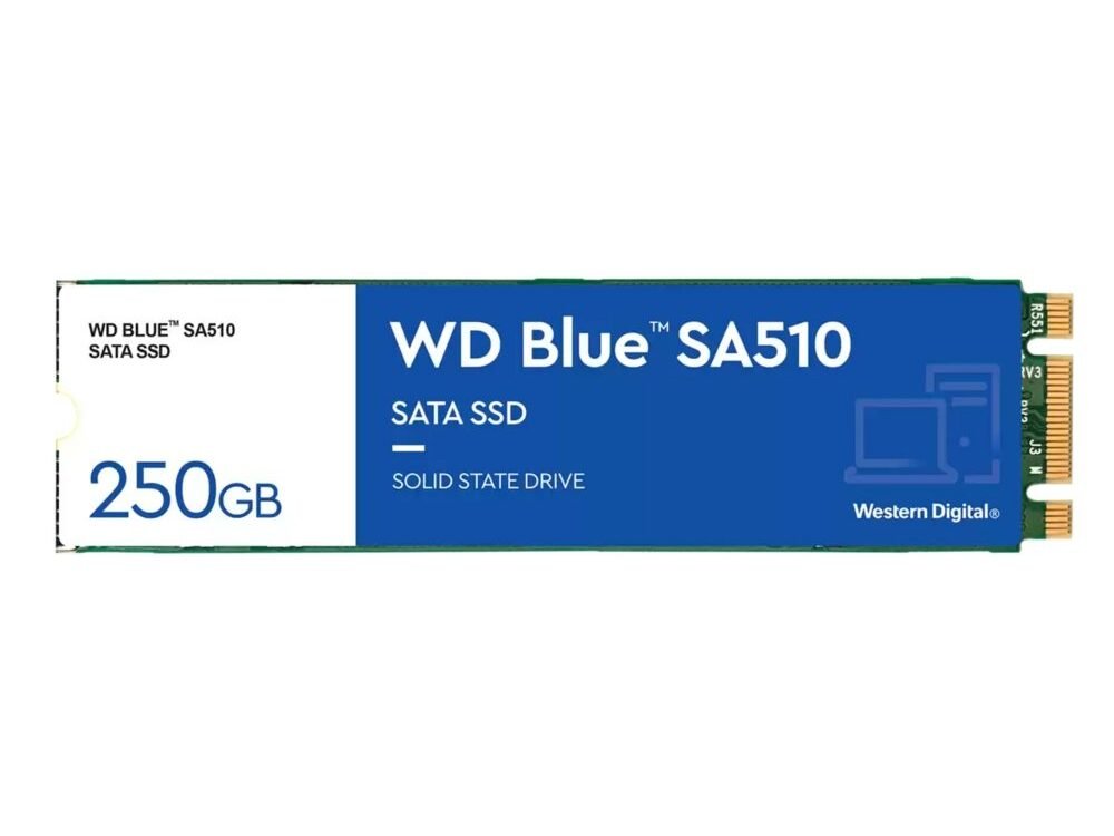 Western Digital Blue SA510 | 250GB SATA SSD | M.2 | 555MB/s Lezen | 440MB/s Schrijven