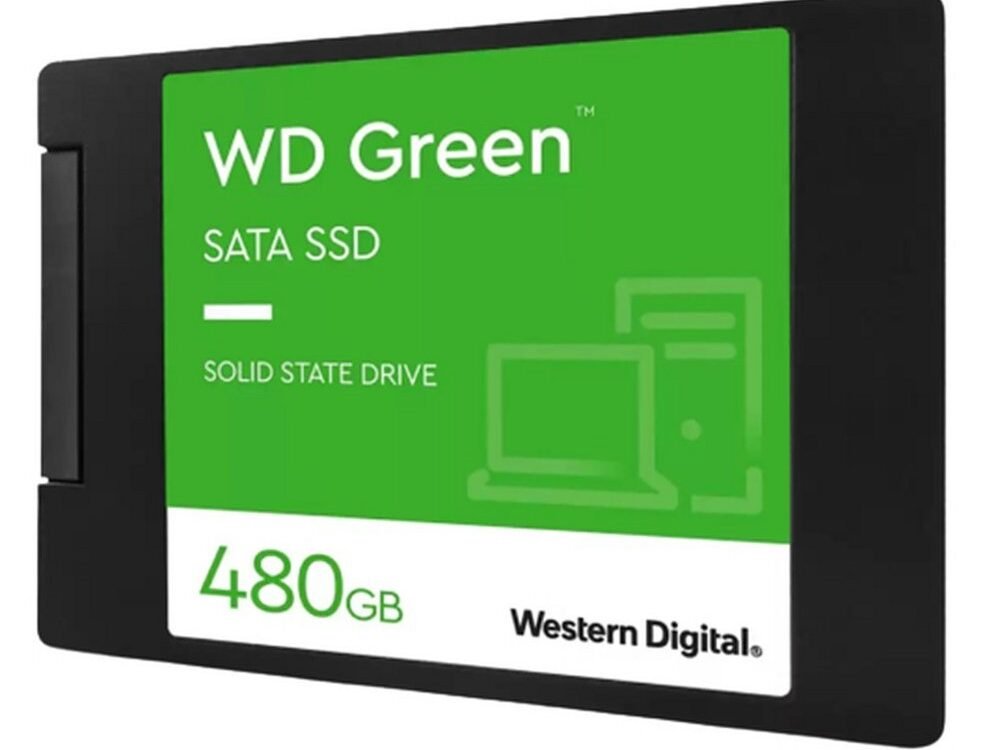 Western Digital Green | 480GB SATA SSD | 2.5'' | 545MB/s Lezen | 480MB/s Schrijven