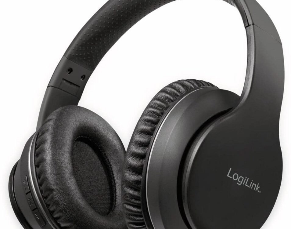 LogiLink BT0053 hoofdtelefoon/headset Draadloos Hoofdband Muziek Bluetooth Zwart